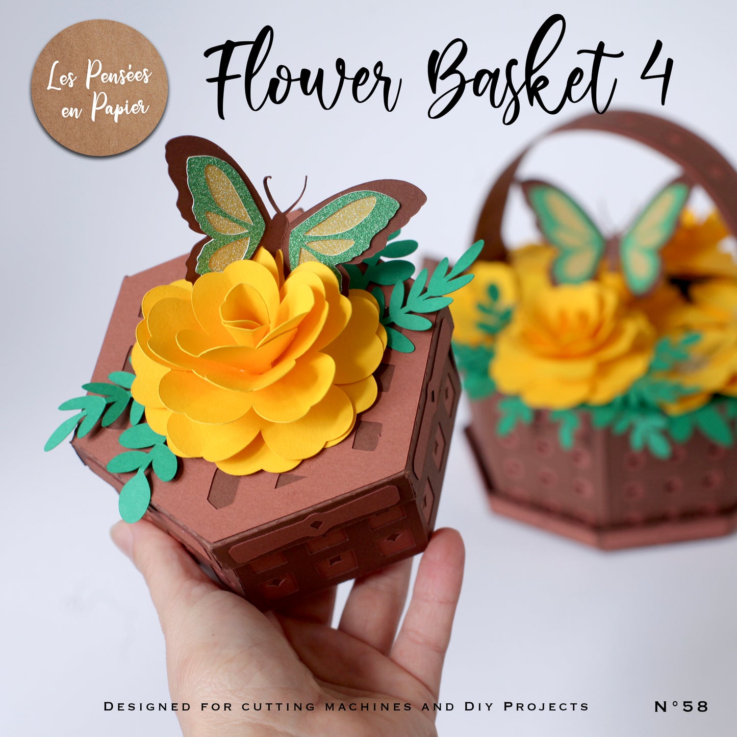 FLOWER BASKET 4 - SVG