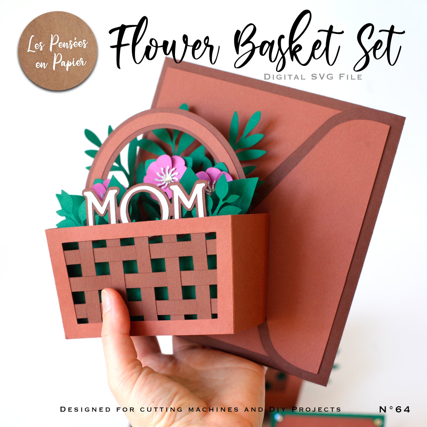 FLOWER BASKET SET - SVG