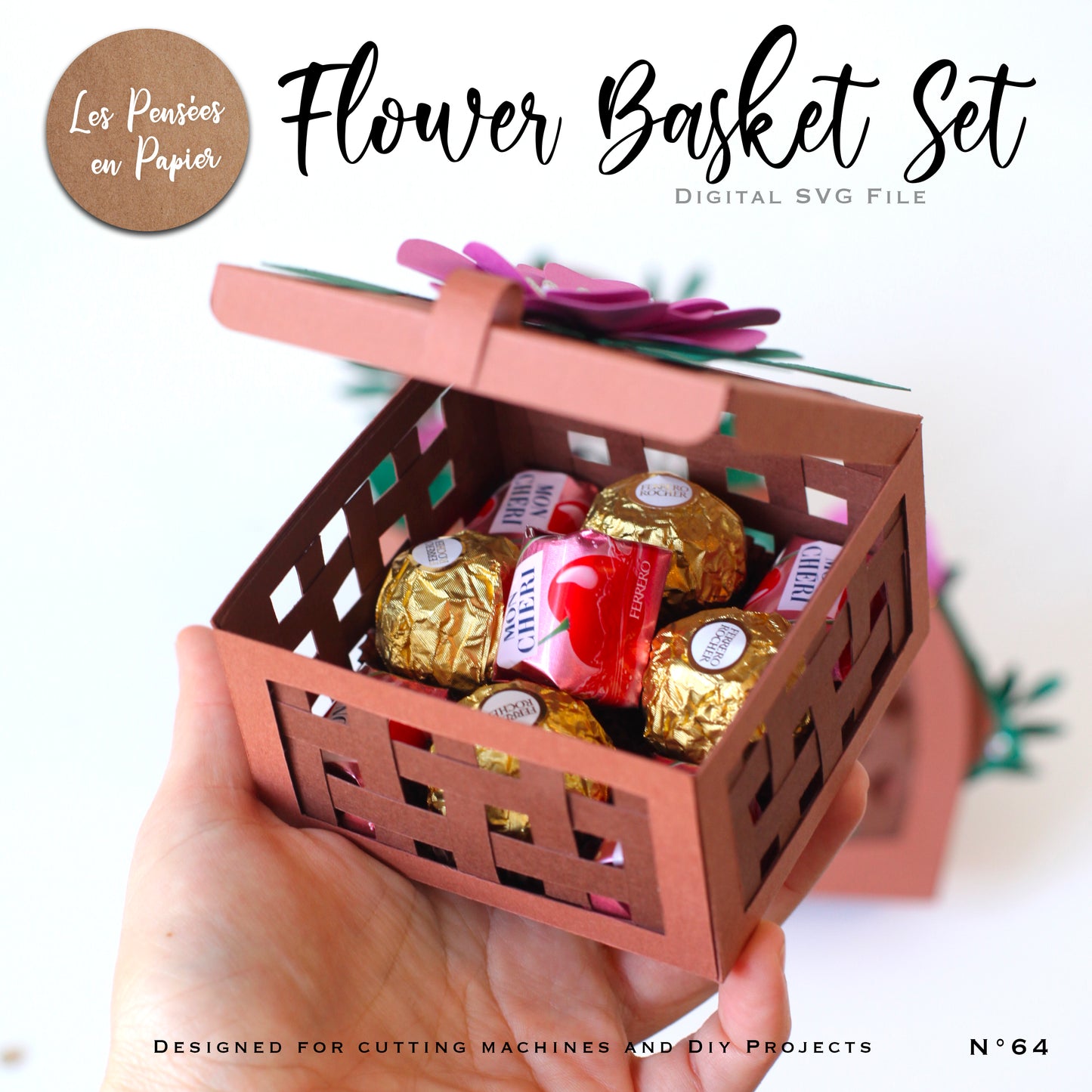 FLOWER BASKET SET - SVG