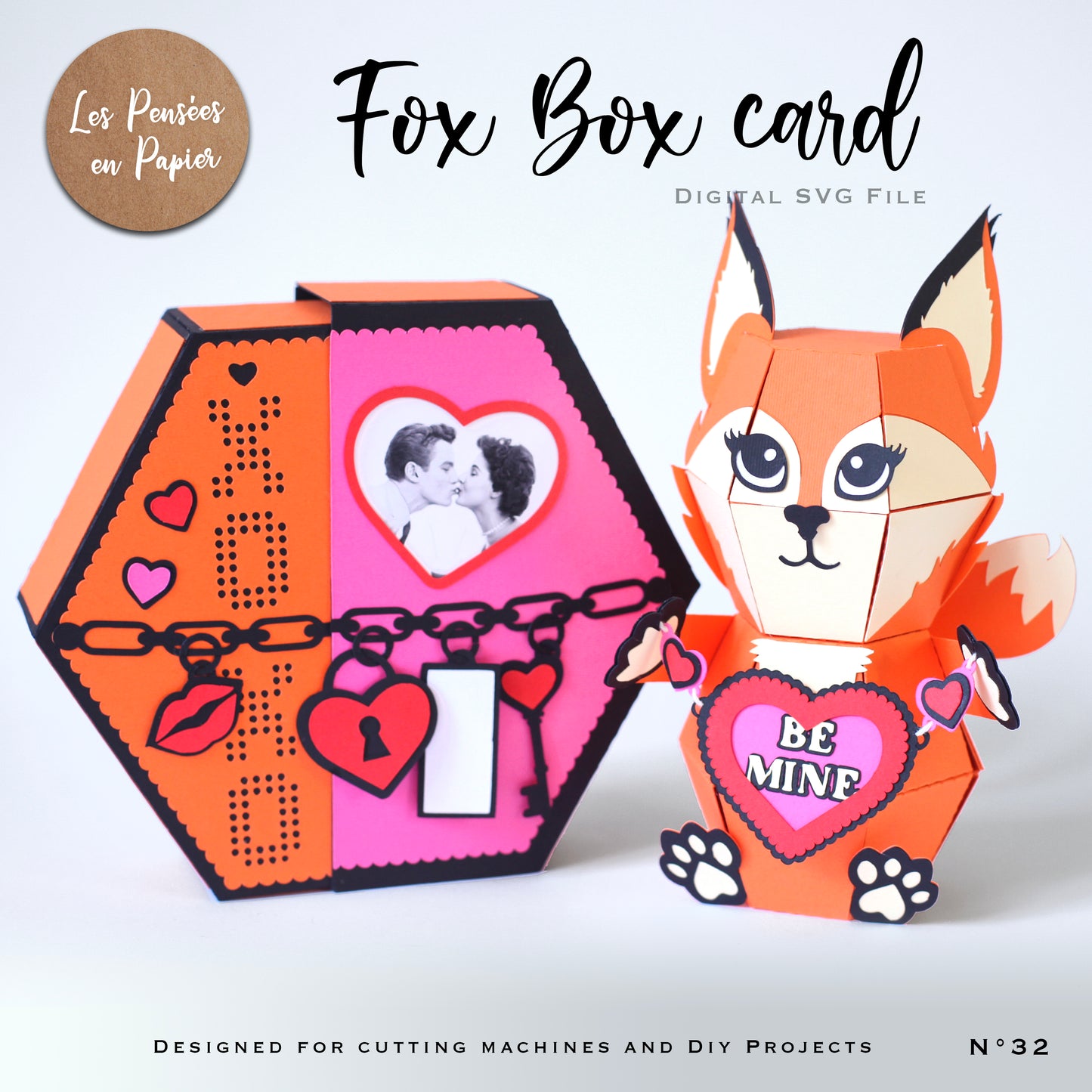 FOX BOX CARD - SVG