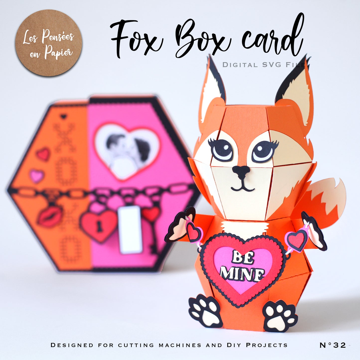 FOX BOX CARD - SVG