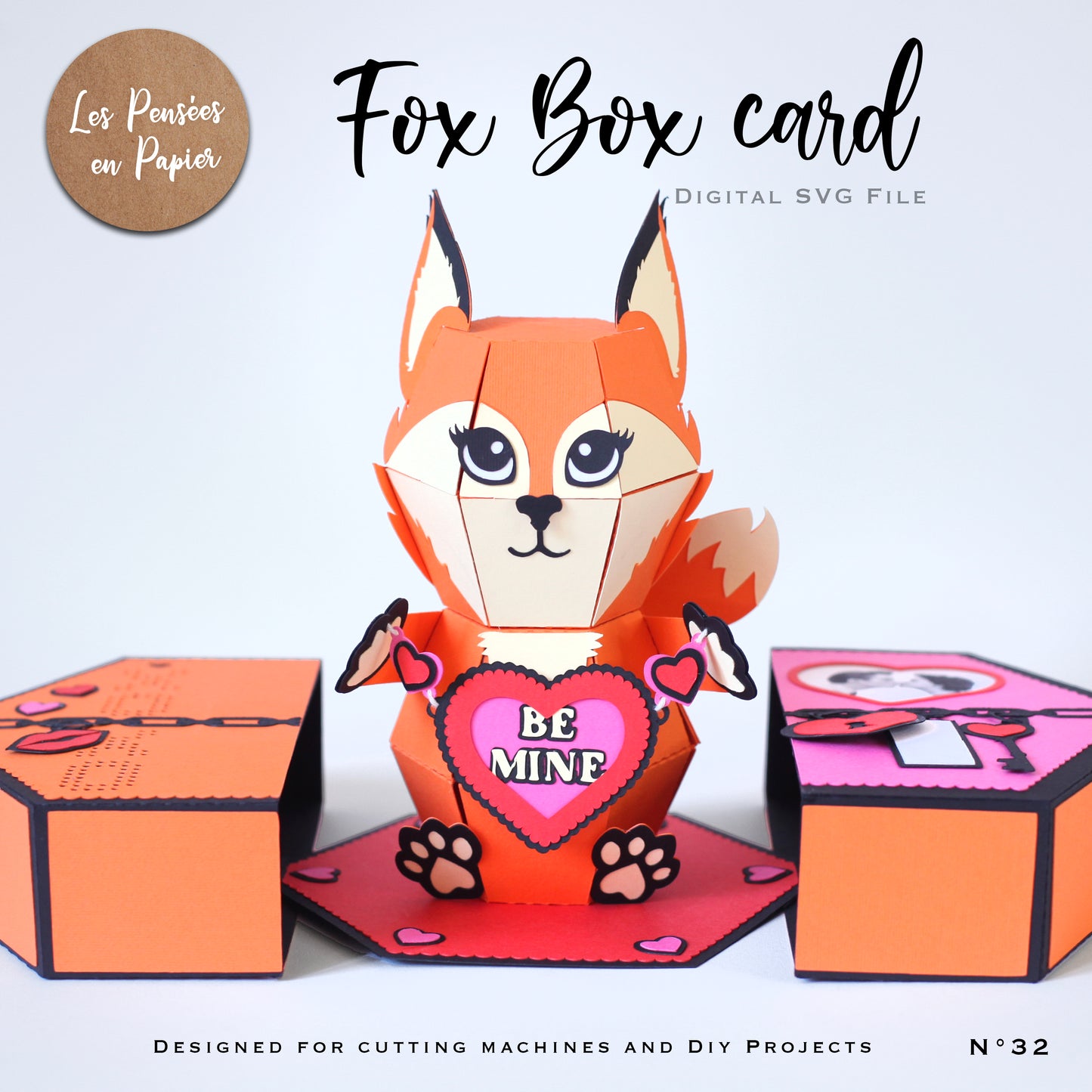 FOX BOX CARD - SVG