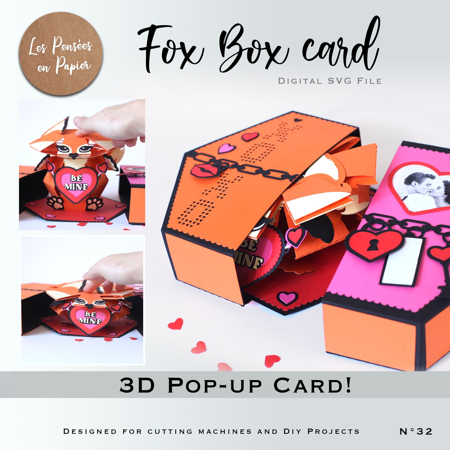 FOX BOX CARD - SVG