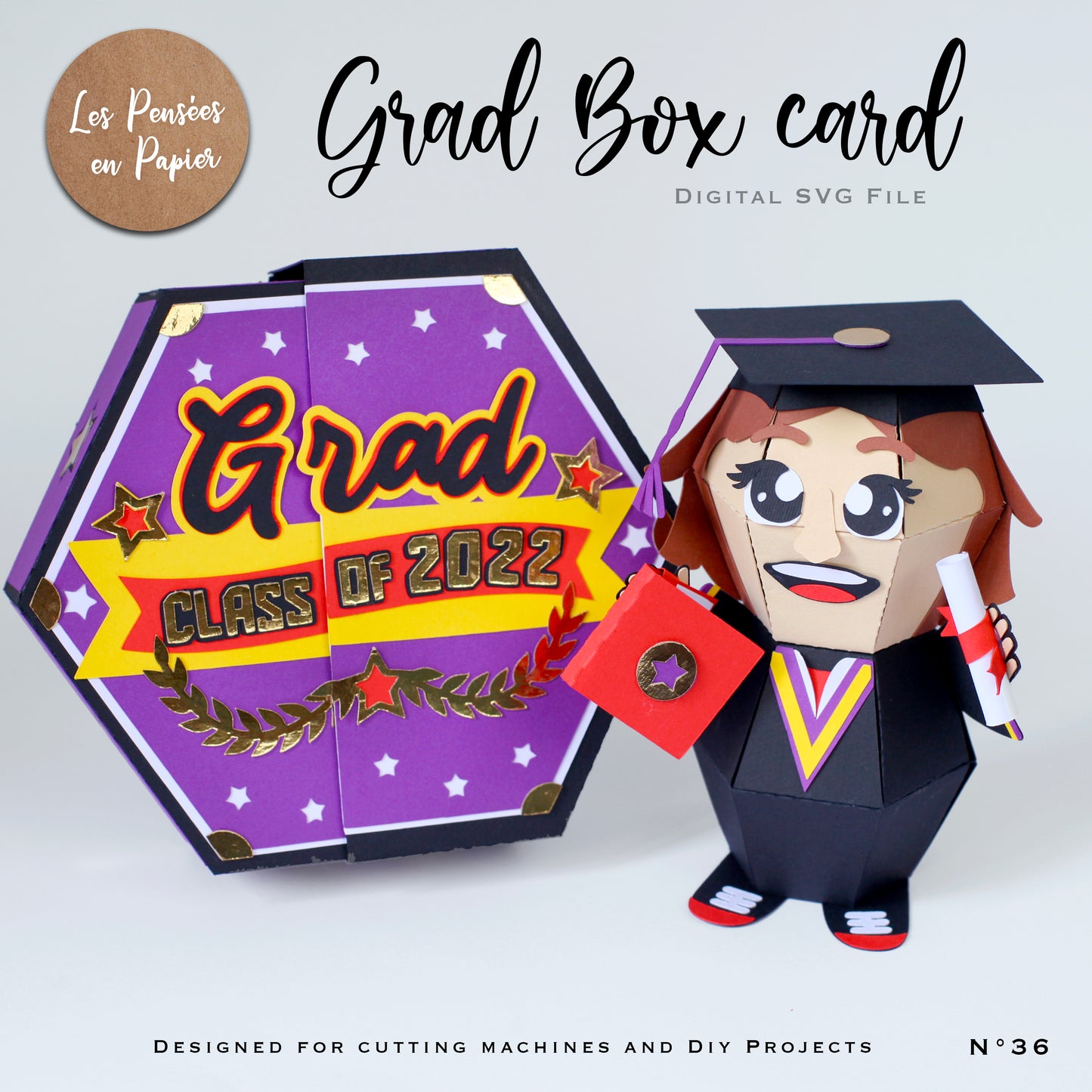 GRAD BOX CARD - SVG