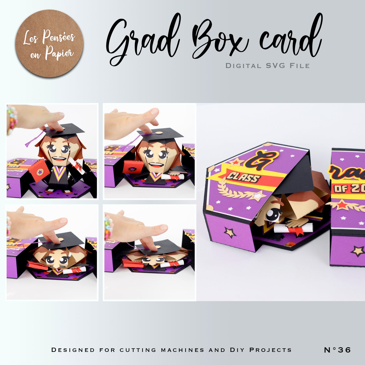 GRAD BOX CARD - SVG
