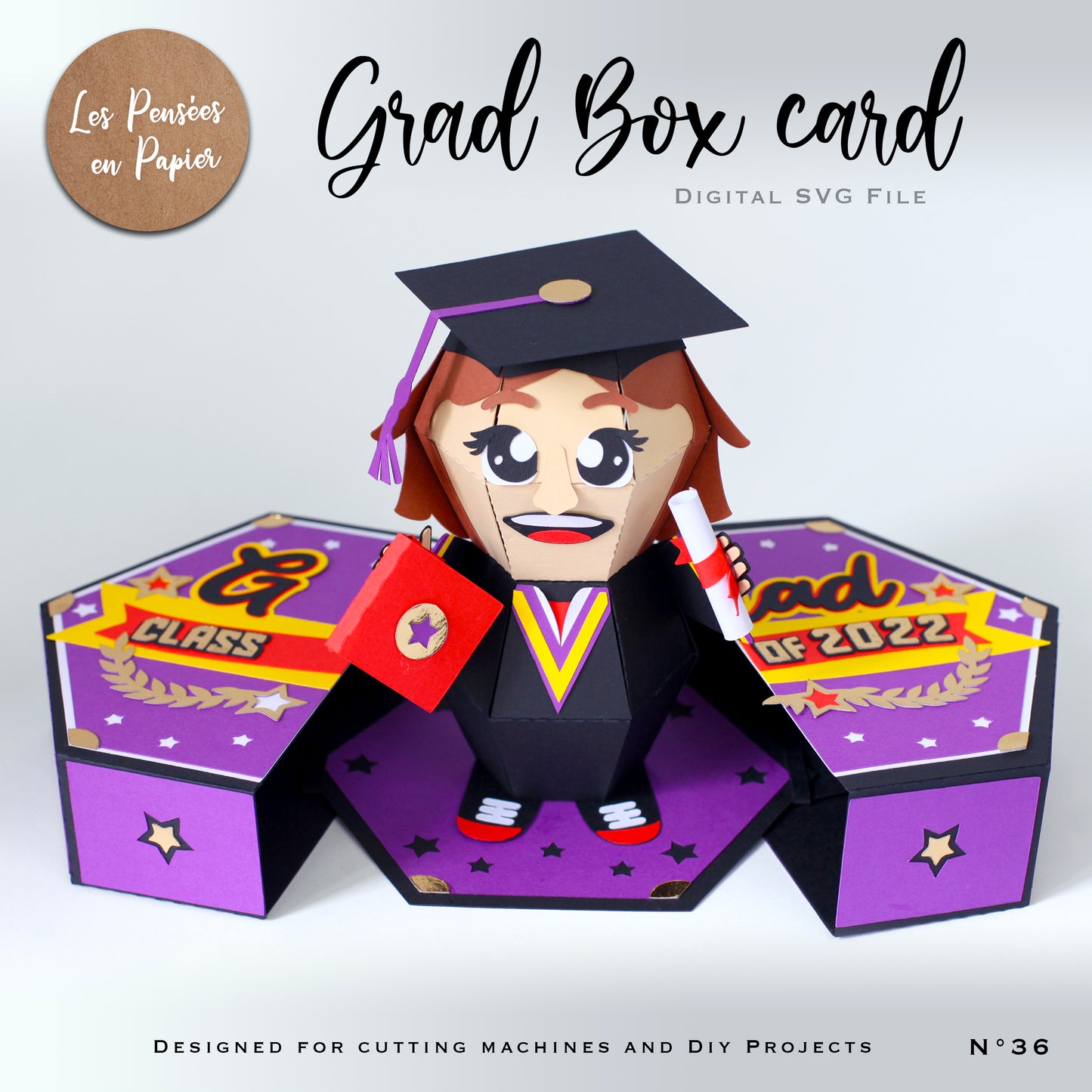 GRAD BOX CARD - SVG