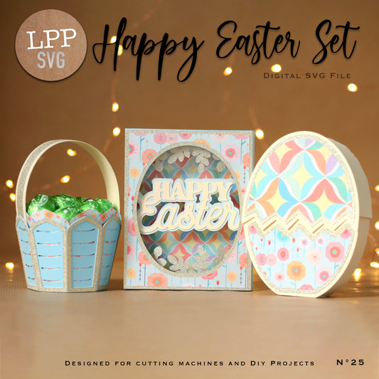 HAPPY EASTER SET - SVG