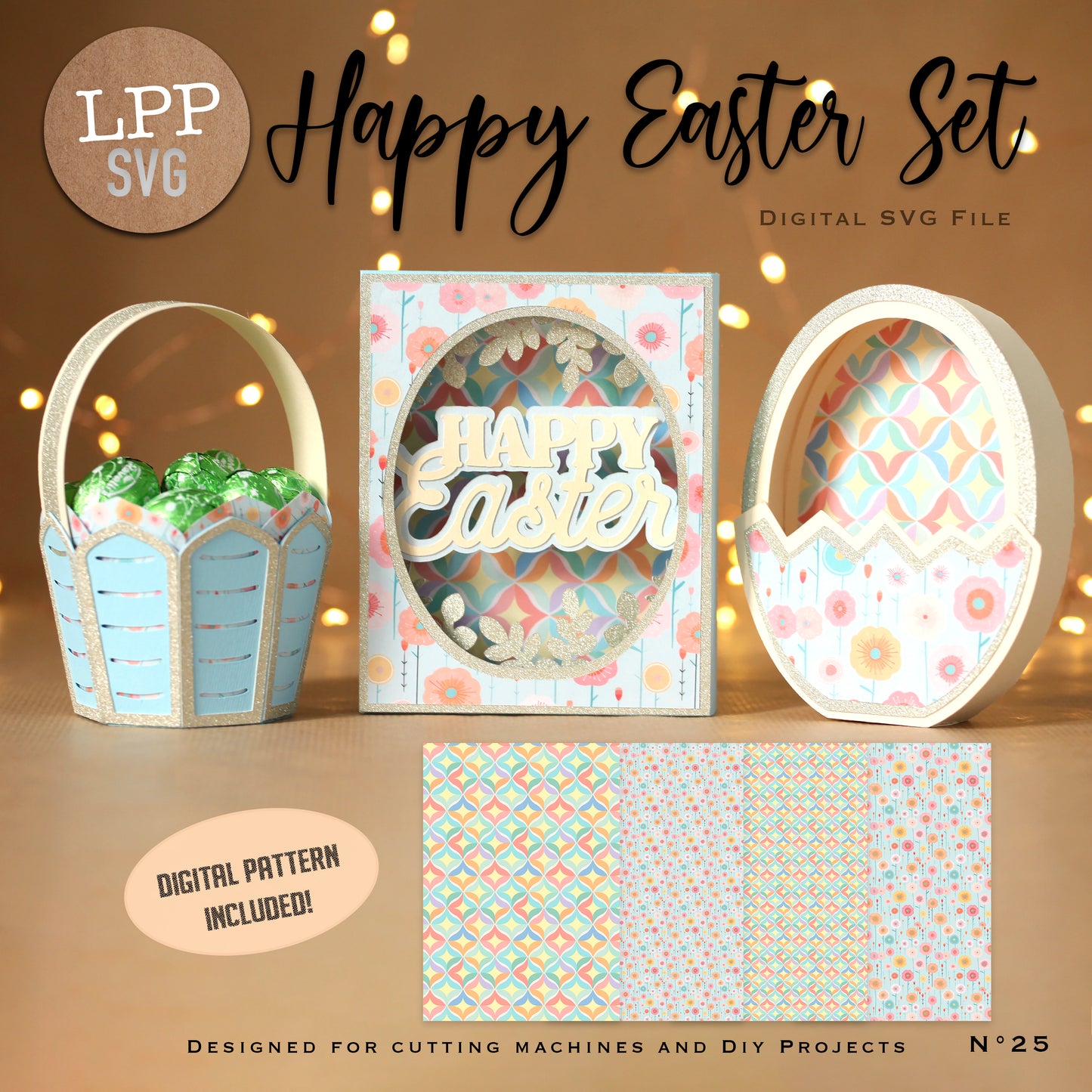 HAPPY EASTER SET - SVG