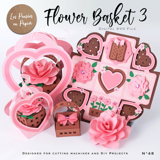 FLOWER BASKET 3 - SVG