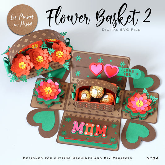 FLOWER BASKET 2 - SVG