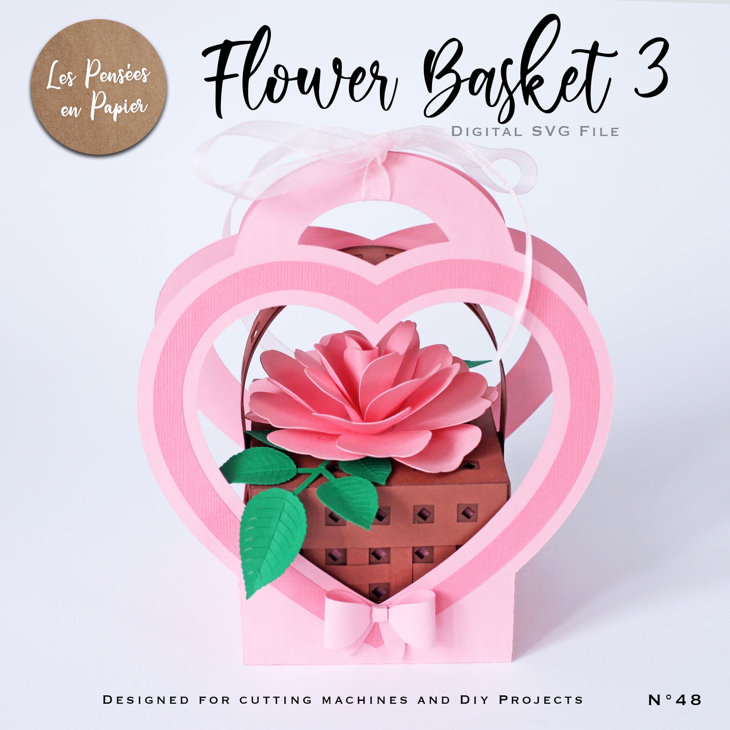 FLOWER BASKET 3 - SVG