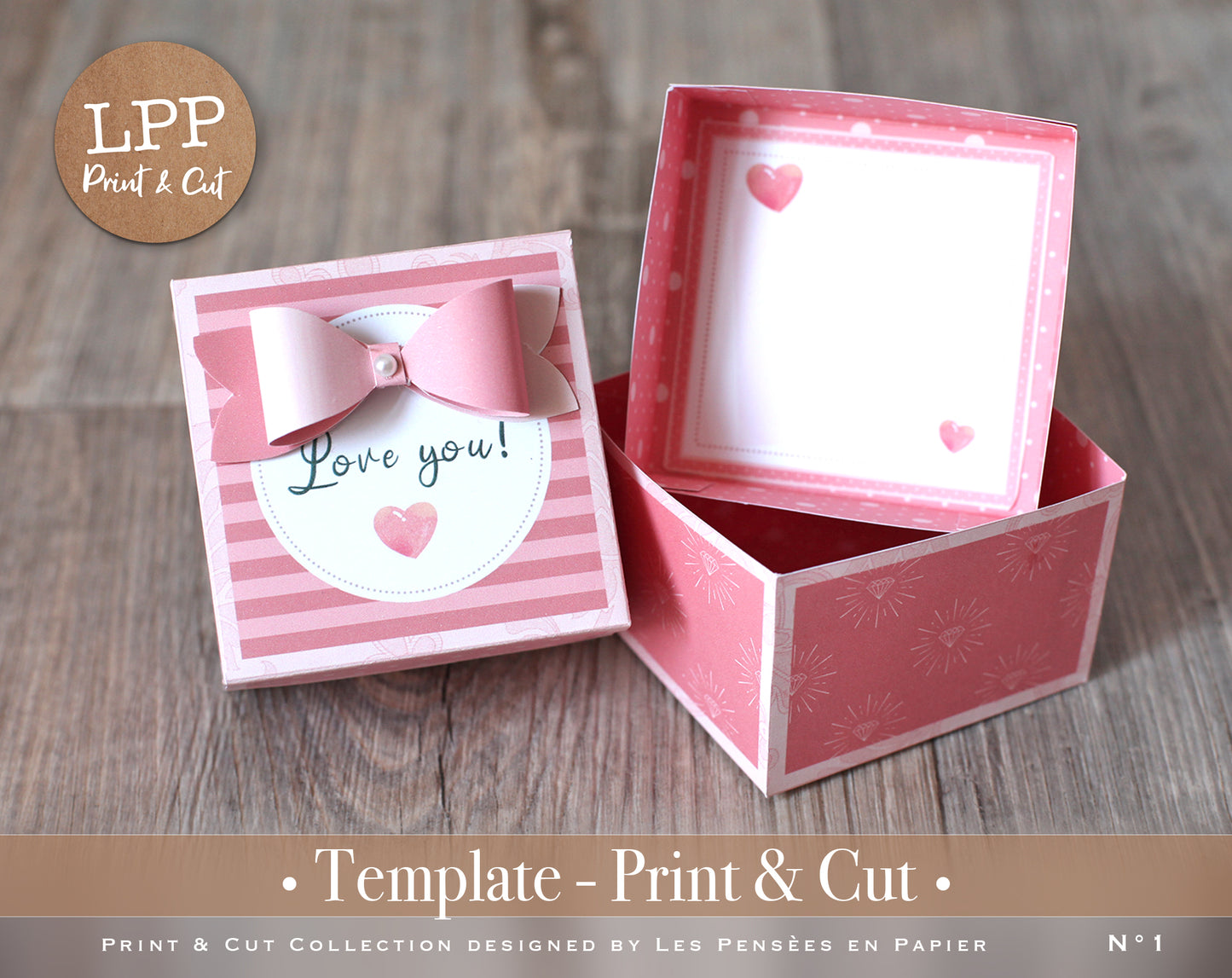 CUTE BOX PINK - PRINT & CUT