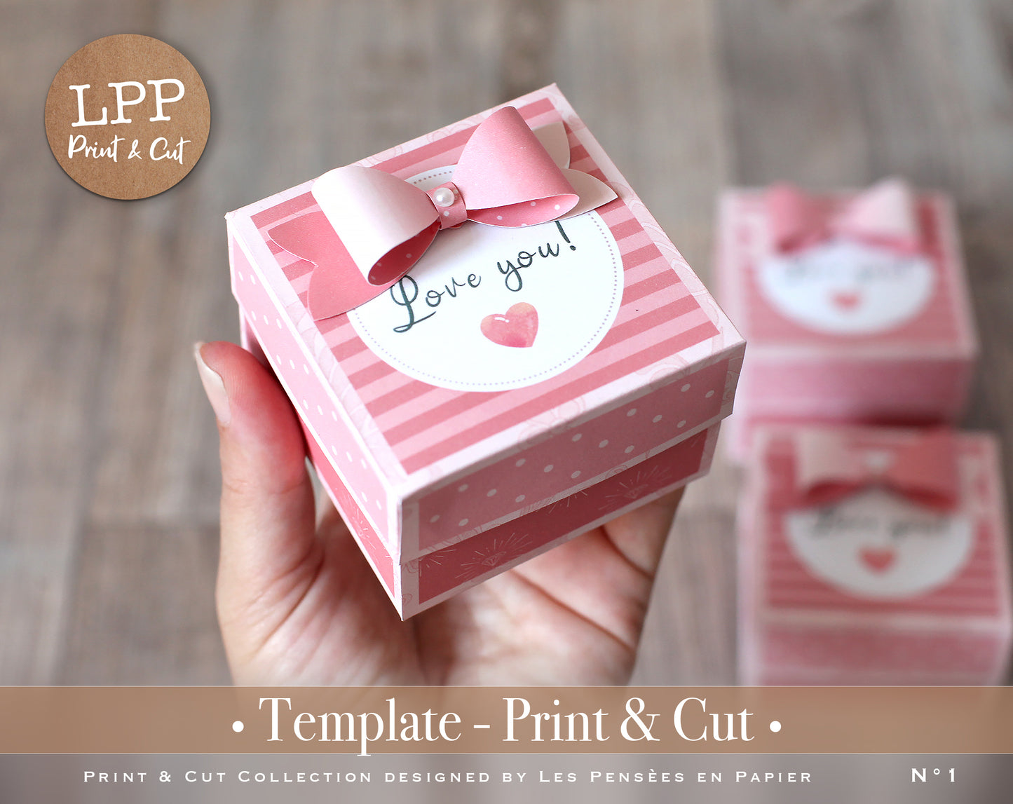 CUTE BOX PINK - PRINT & CUT