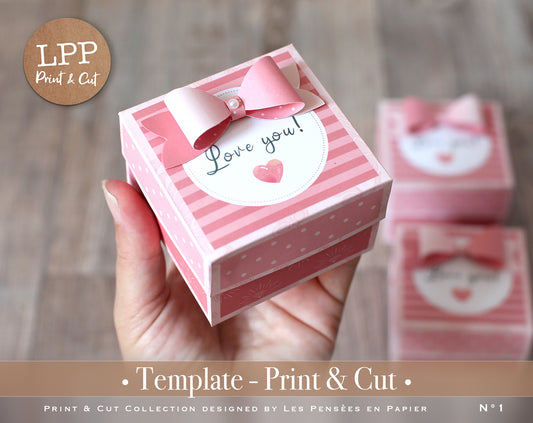 CUTE BOX PINK - PRINT & CUT