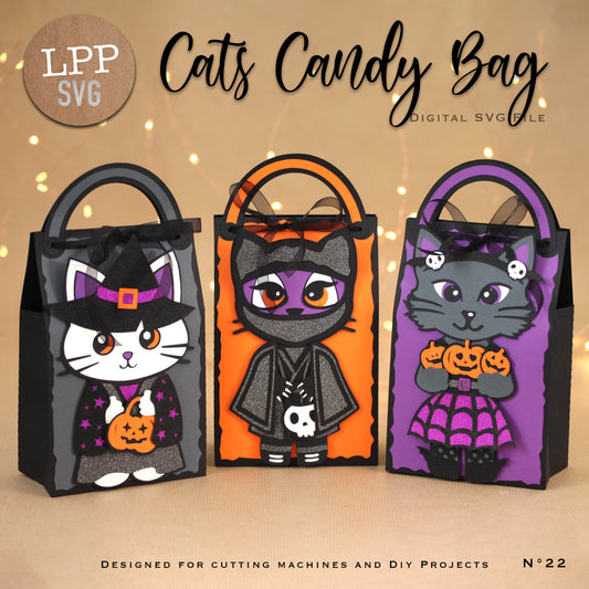 CATS CANDY BAG - SVG