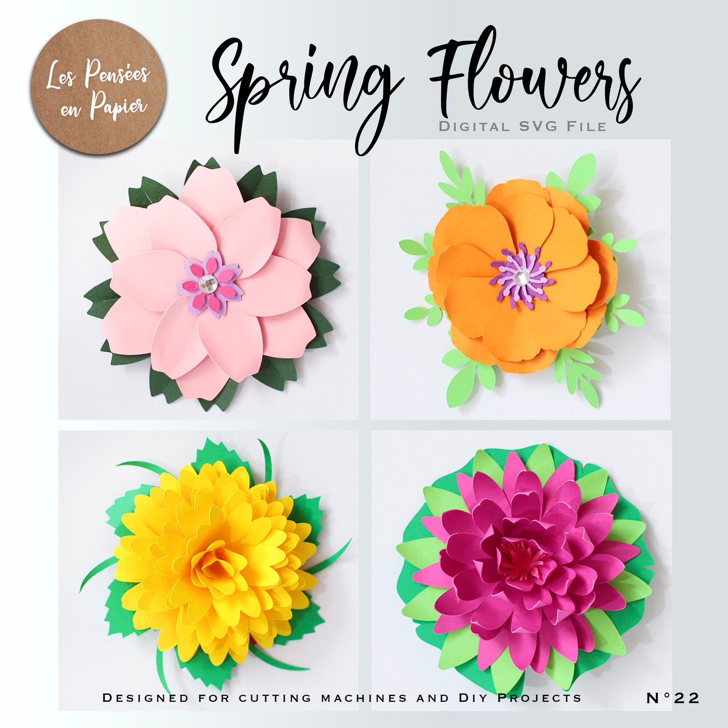 SPRING FLOWERS - SVG