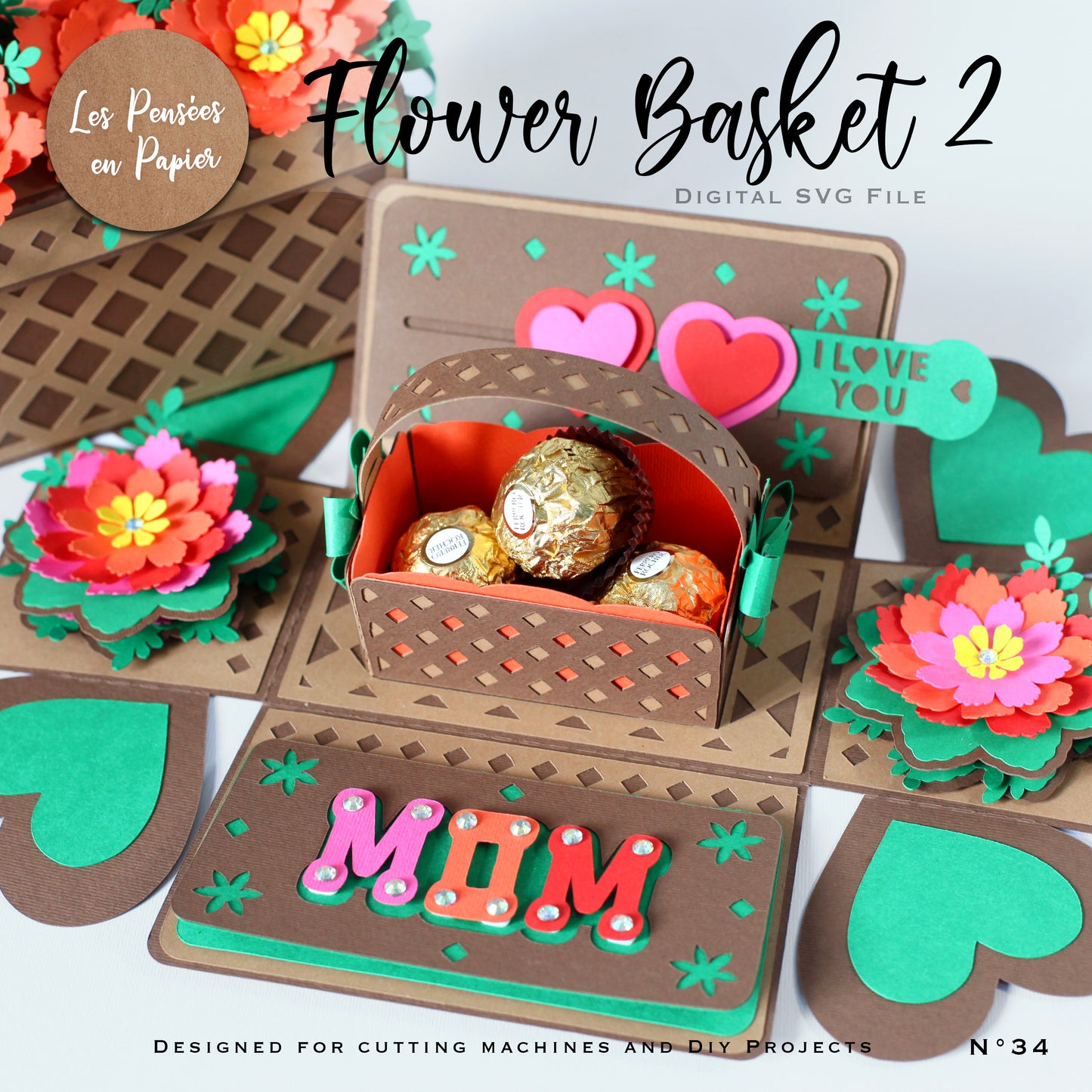 FLOWER BASKET 2 - SVG