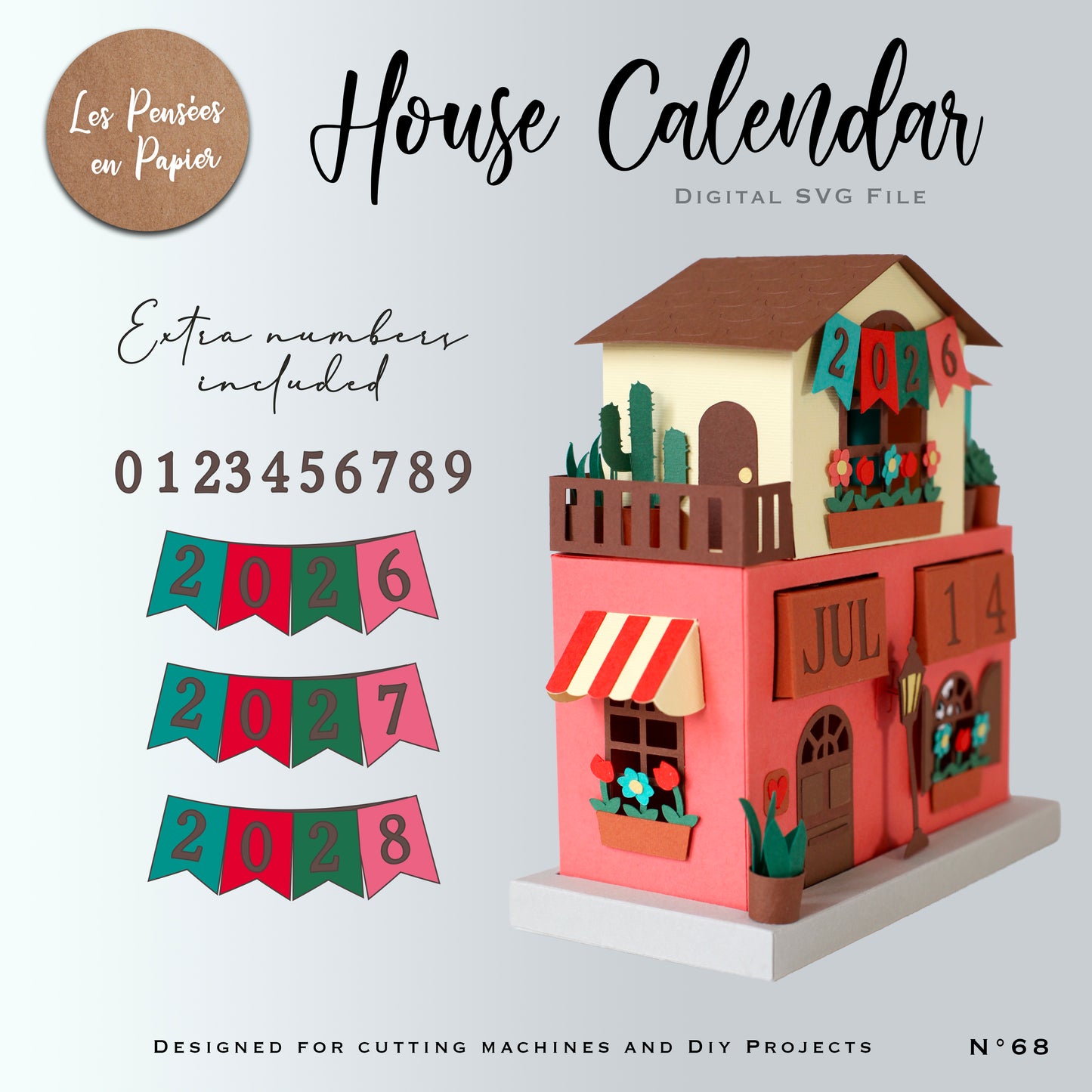 HOUSE CALENDAR - SVG