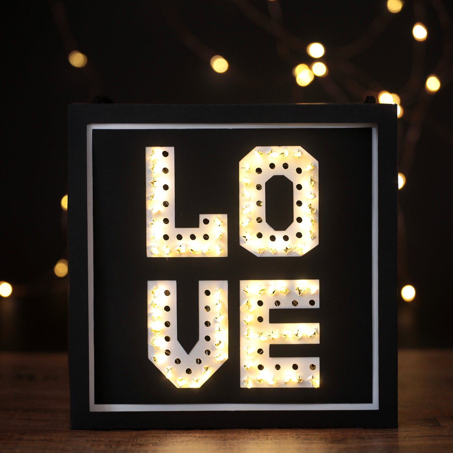 LOVE LIGHT FRAME - SVG