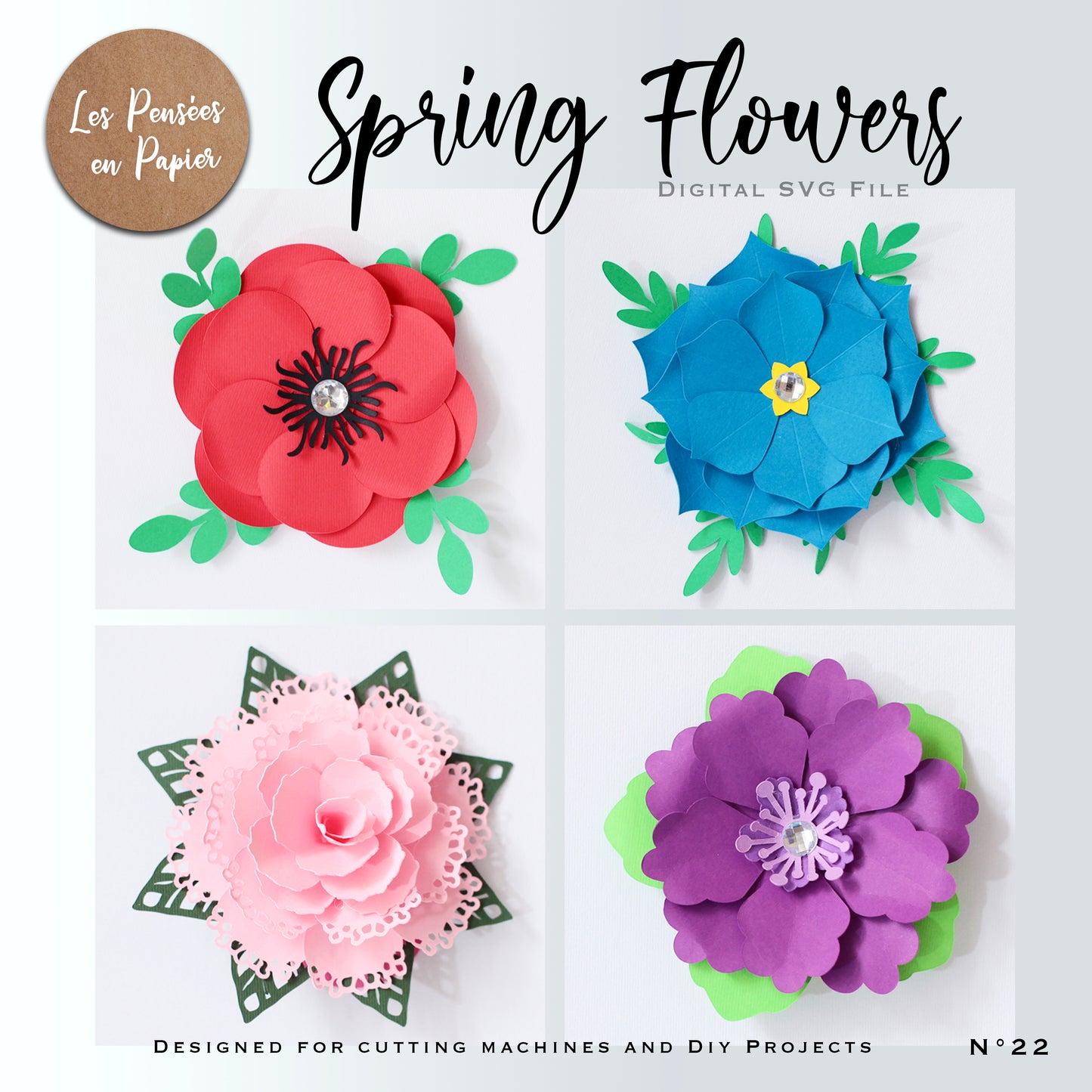 SPRING FLOWERS - SVG