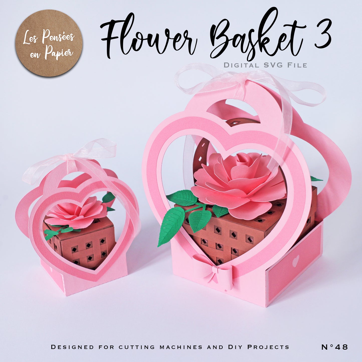 FLOWER BASKET 3 - SVG