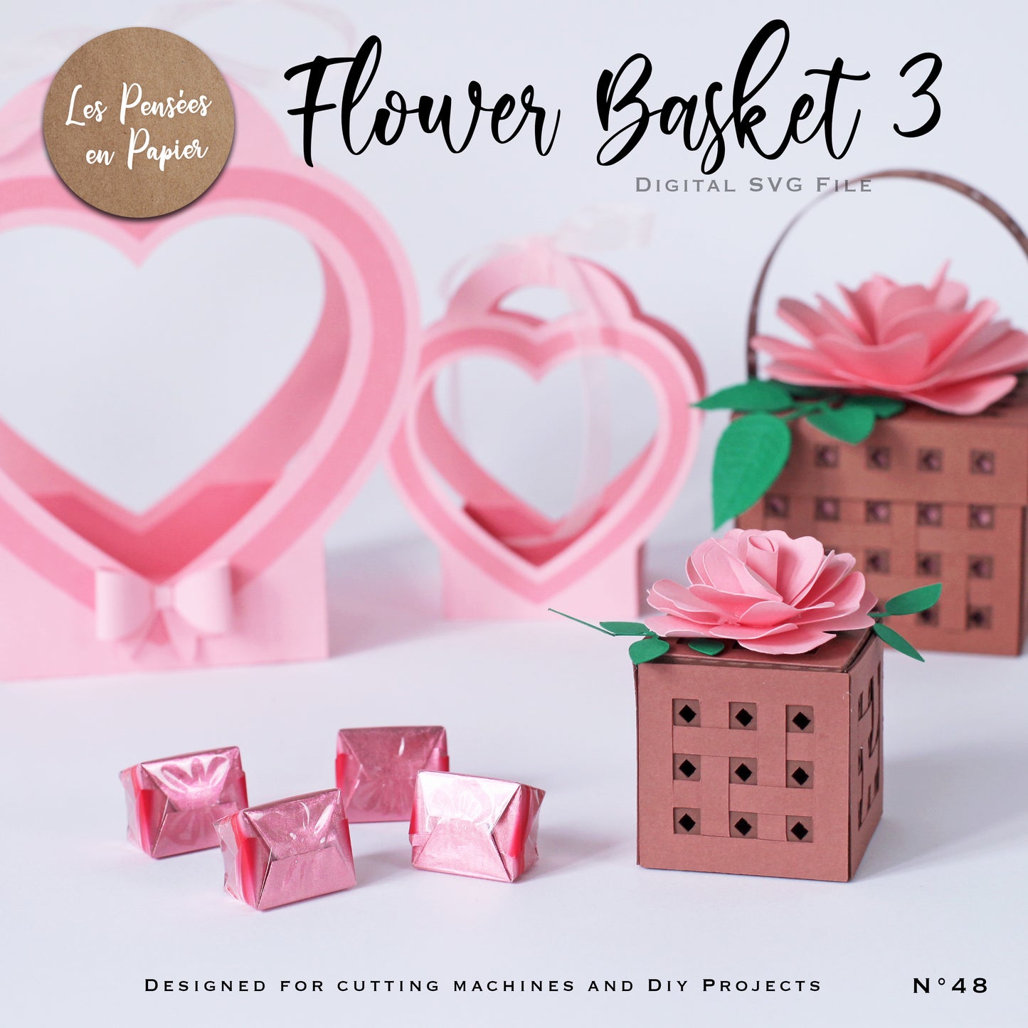 FLOWER BASKET 3 - SVG