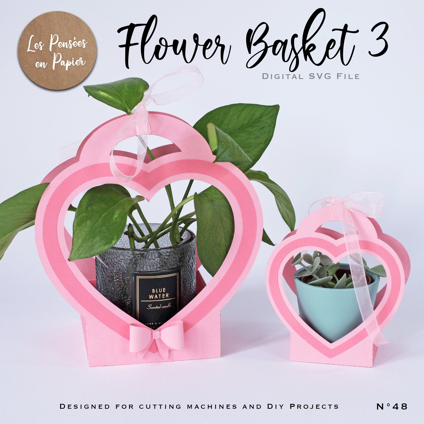 FLOWER BASKET 3 - SVG