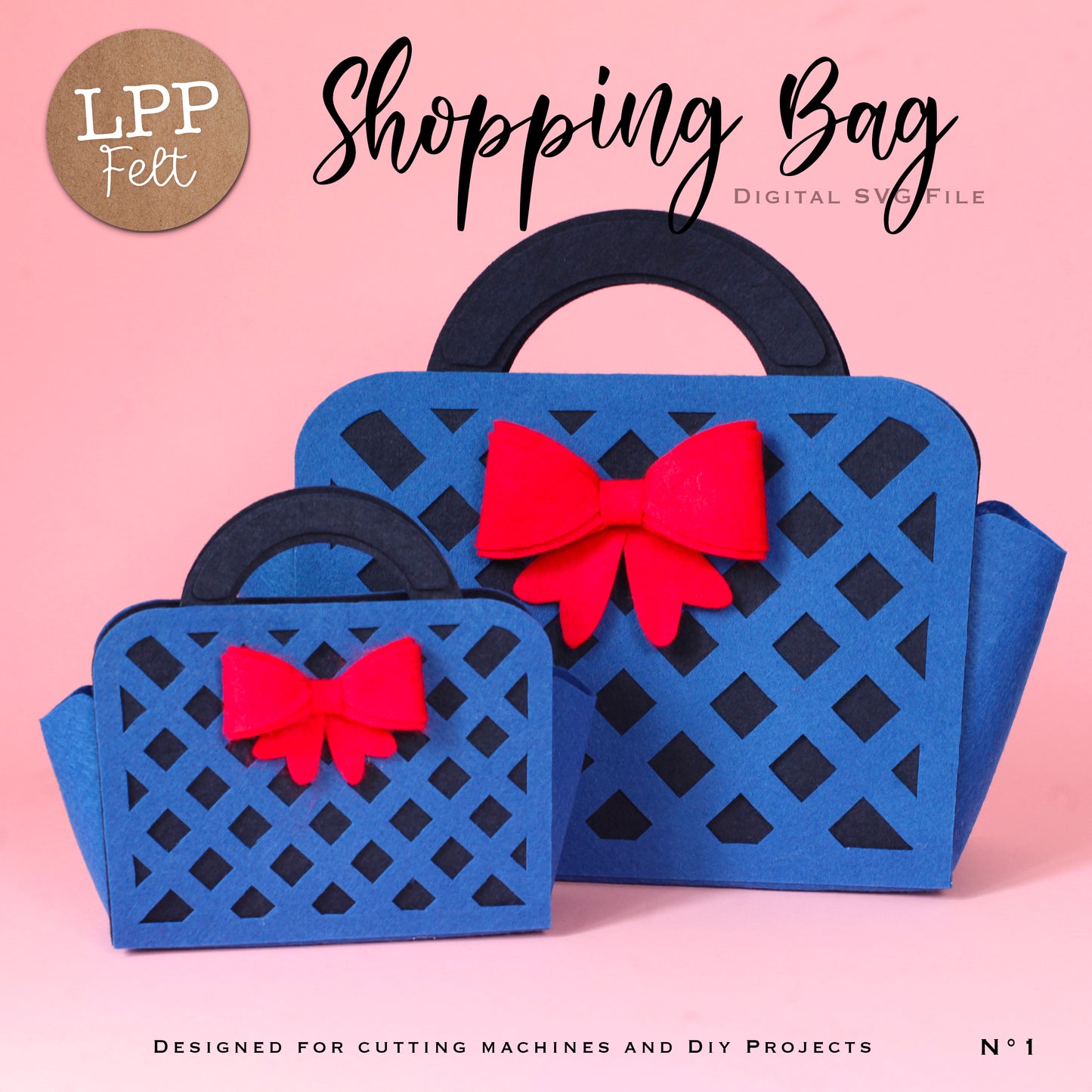 FELT SHOPPING BAG - SVG