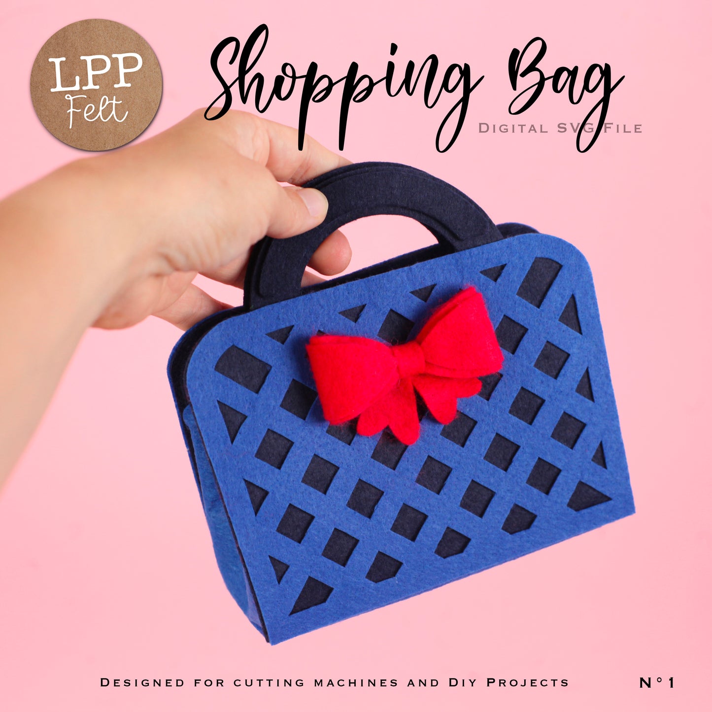 FELT SHOPPING BAG - SVG
