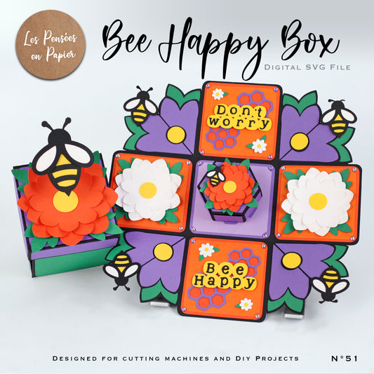BEE HAPPY BOX - SVG