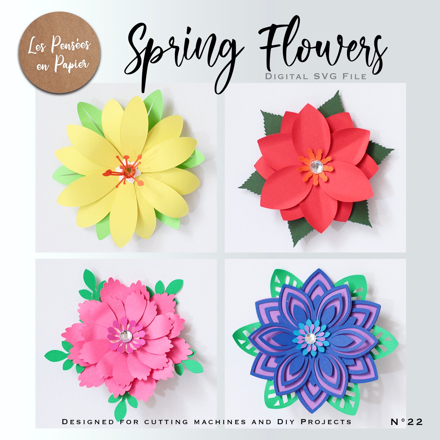 SPRING FLOWERS - SVG