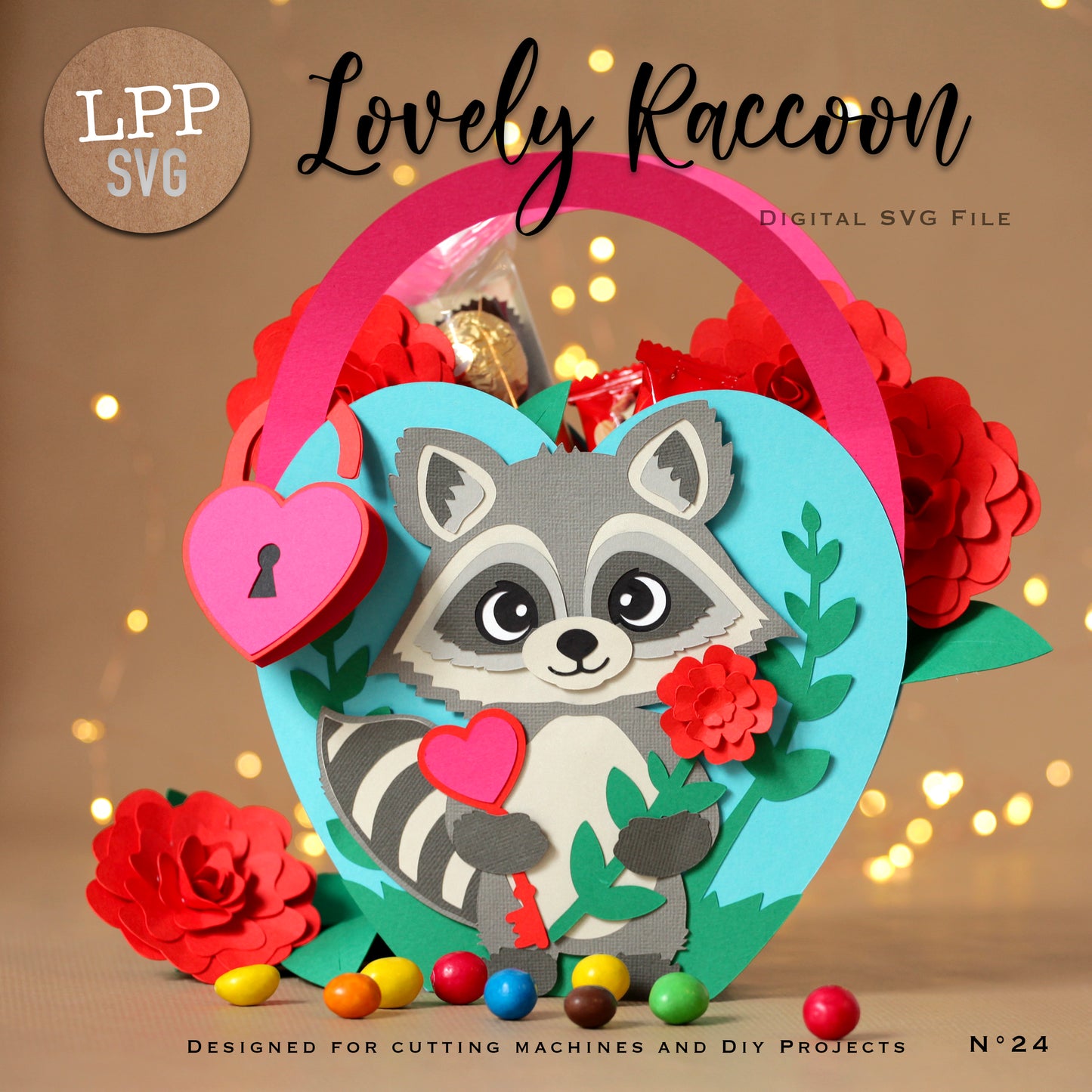 LOVELY RACCOON - SVG