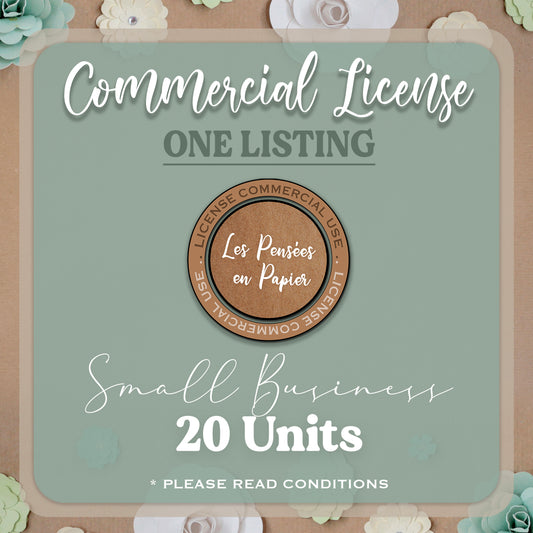 COMMERCIAL LICENSE - 20 UNITS
