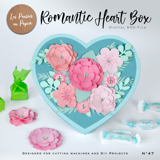 ROMANTIC HEART BOX - SVG