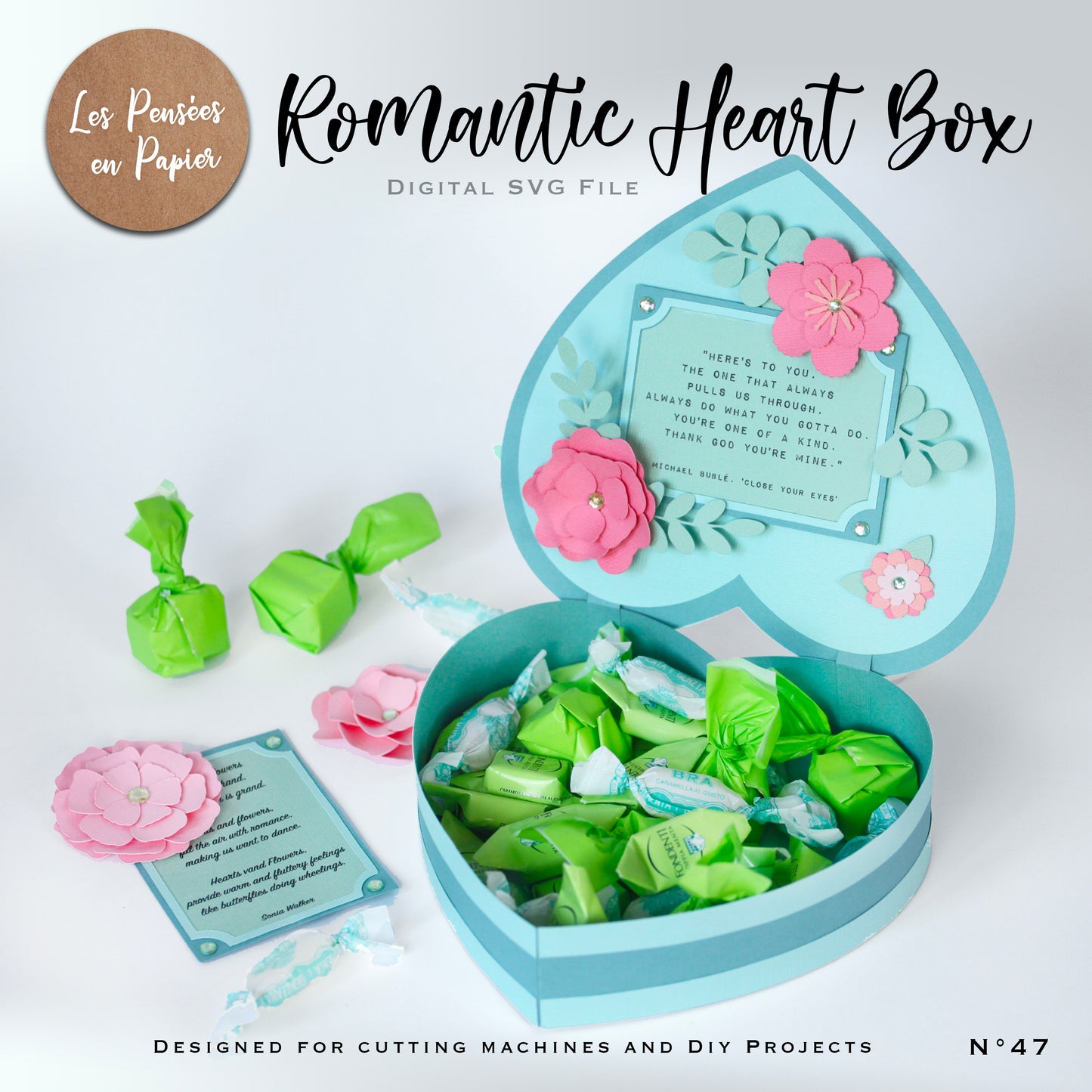 ROMANTIC HEART BOX - SVG