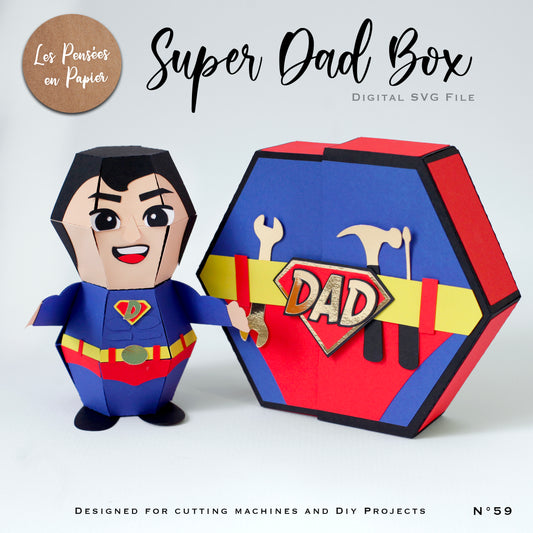 SUPER DAD BOX - SVG
