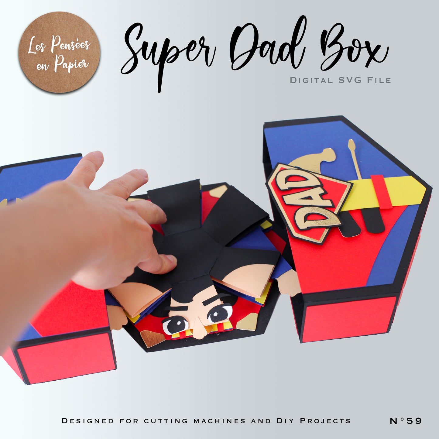SUPER DAD BOX - SVG