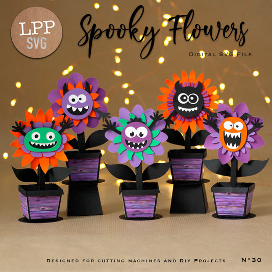 SPOOKY FLOWERS - SVG