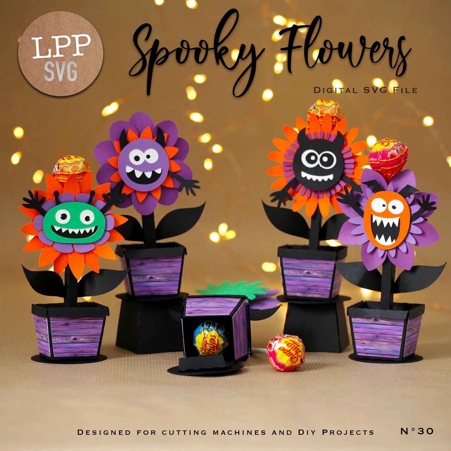 SPOOKY FLOWERS - SVG