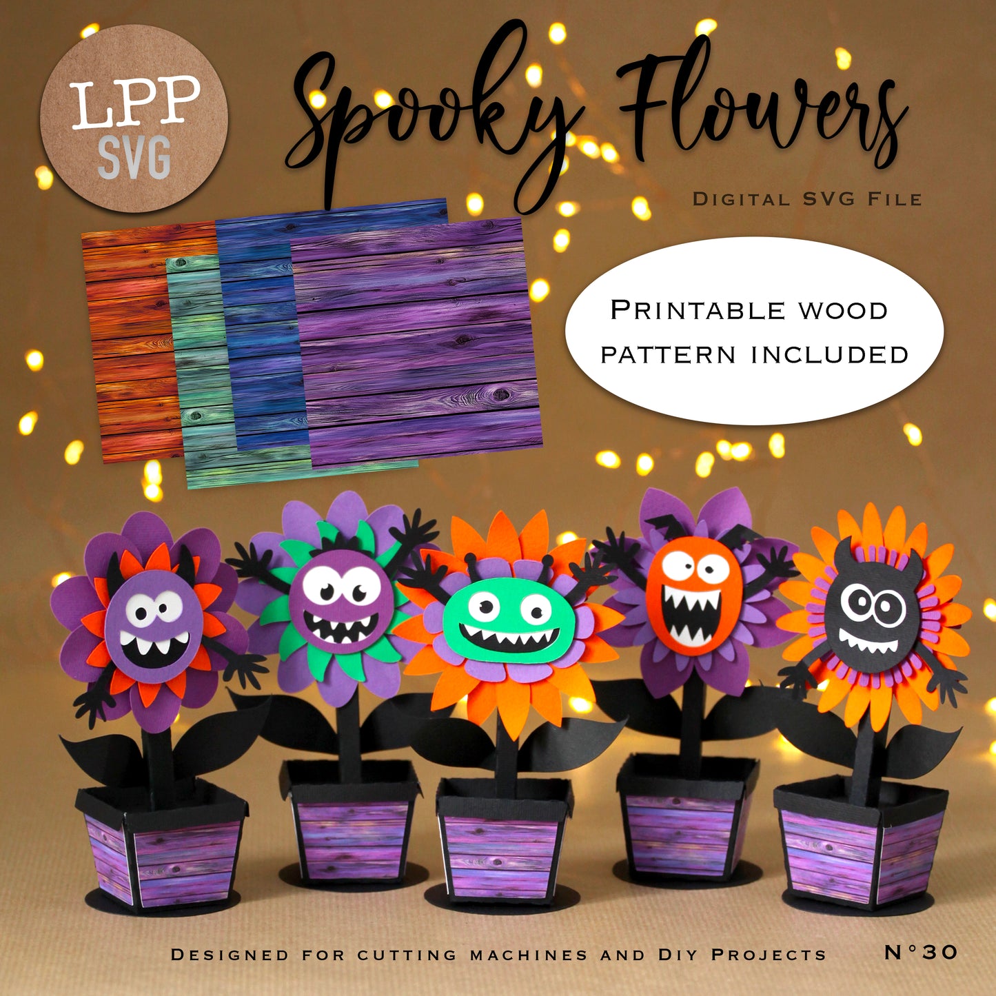 SPOOKY FLOWERS - SVG