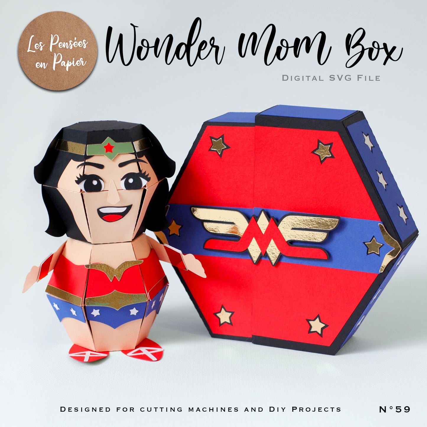 WONDER MOM BOX - SVG