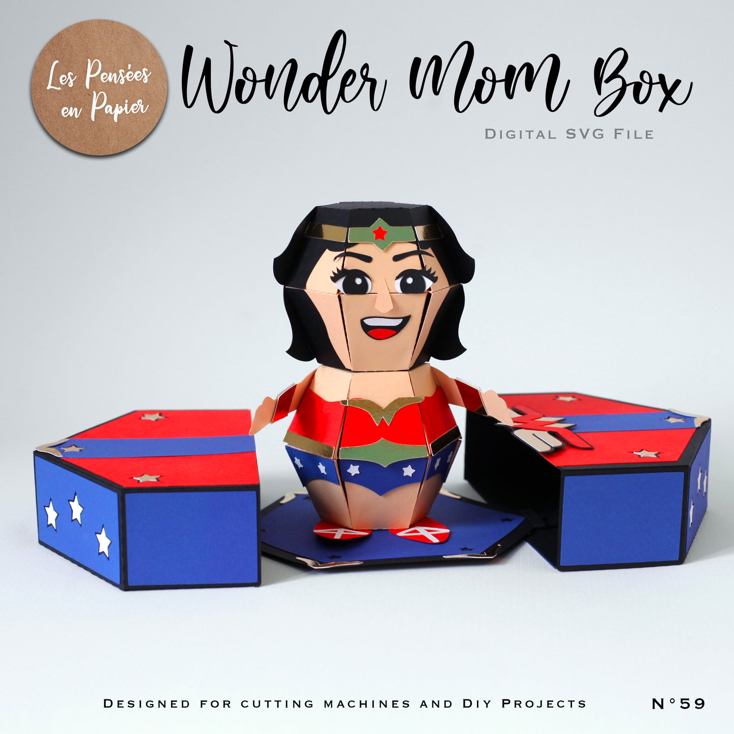 WONDER MOM BOX - SVG