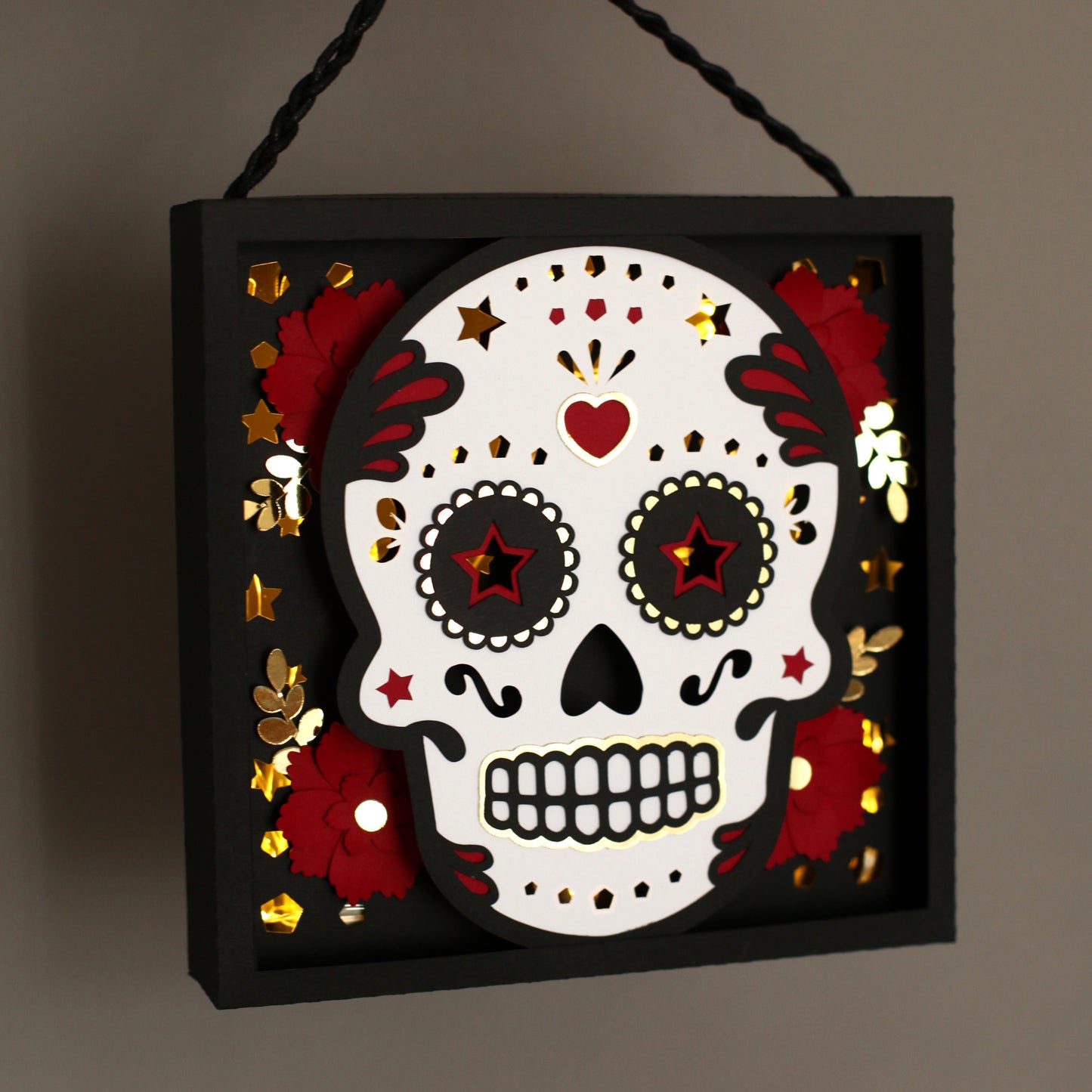 SUGAR SKULL Light Frame - SVG