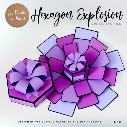 HEXAGON Exploding BOX - SVG